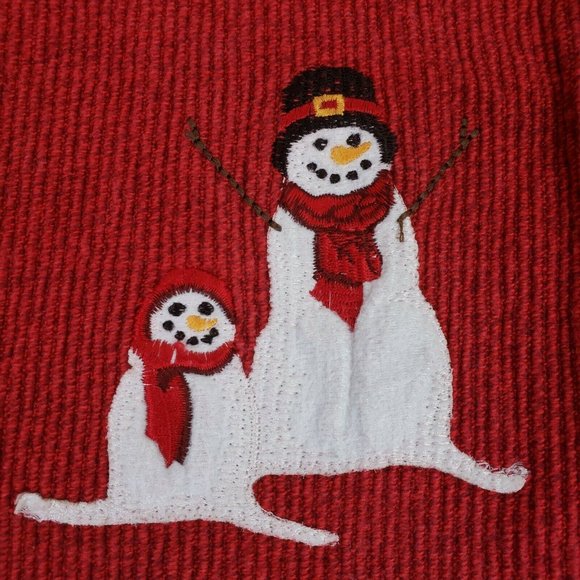 St. Nicholas Square Other - St Nicholas Square Placemats Red Snowmen Winter
